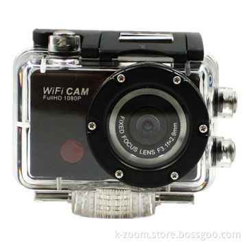 Sport camera, viewing angle 120 degree wide-angle lens, 1920*1080P 30fps